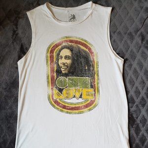 Women's "One Love" Bob Marley Muscle Tee